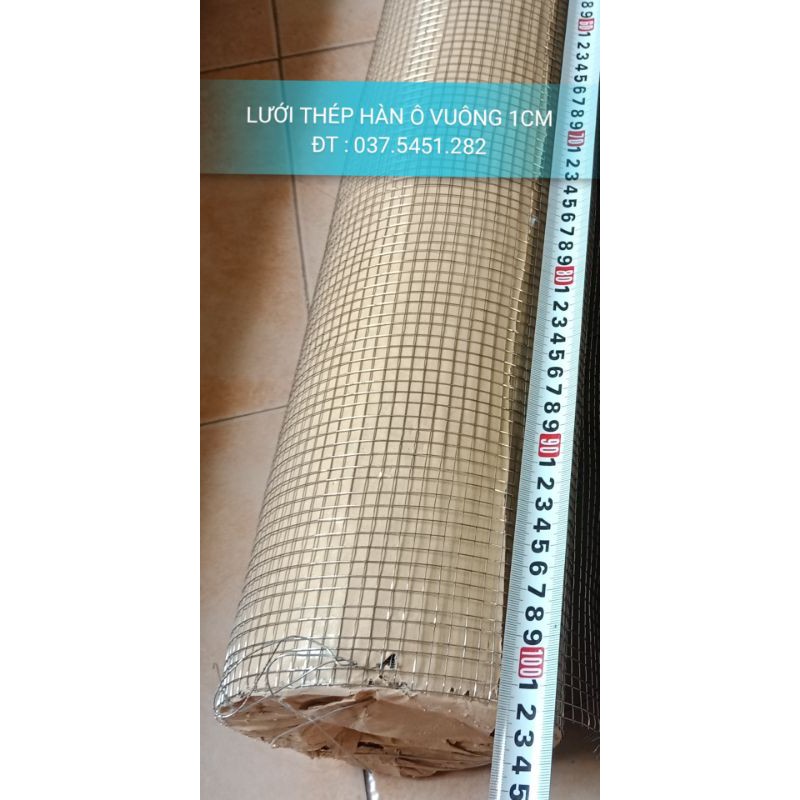 Cuộn lưới thép hàn mắt 10 ( ô chuẩn12mm) - dài 15m khổ ngang 1m