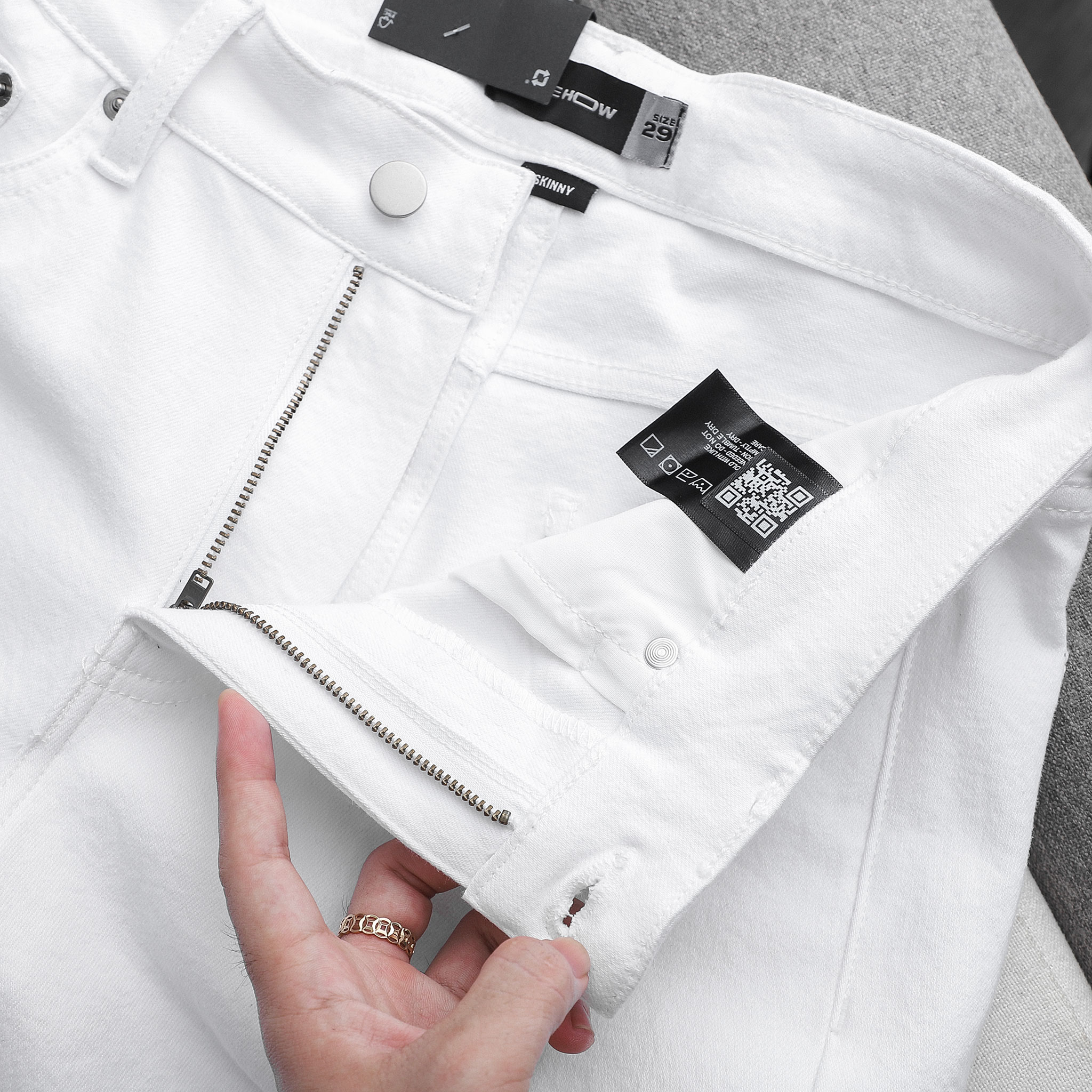Quần Jean Nam , INF Basic White , QJ003480_SOMEHOW