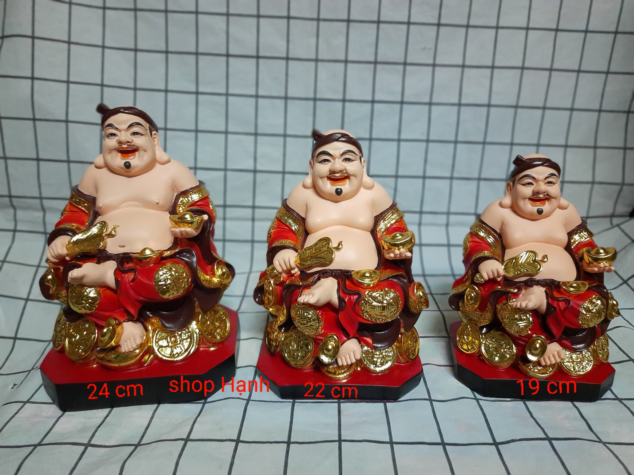 Ông Địa Thần Tài đế vuông cao cấp