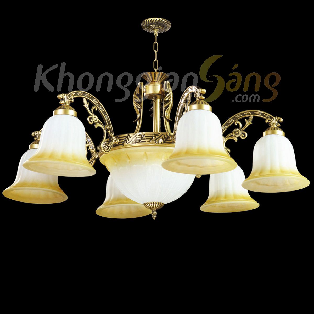 ĐÈN CHÙM CỔ ĐIỂN (PHI 800mm x H600mm) KGC-075/6