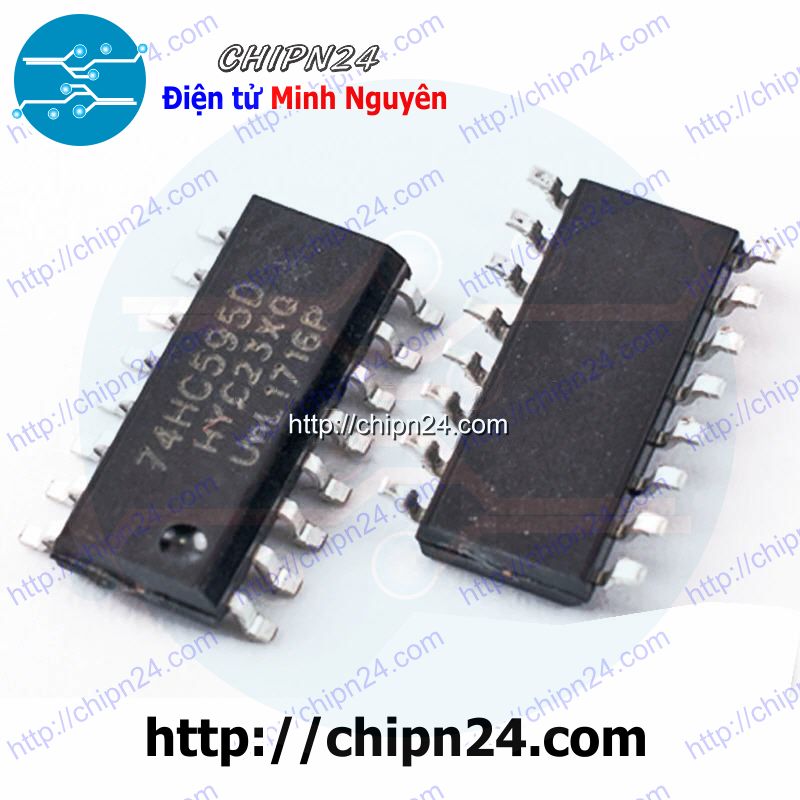 [4 con] (SOP) IC Dán 74HC595 SOP-16 (SMD) (74HC595D 74595)