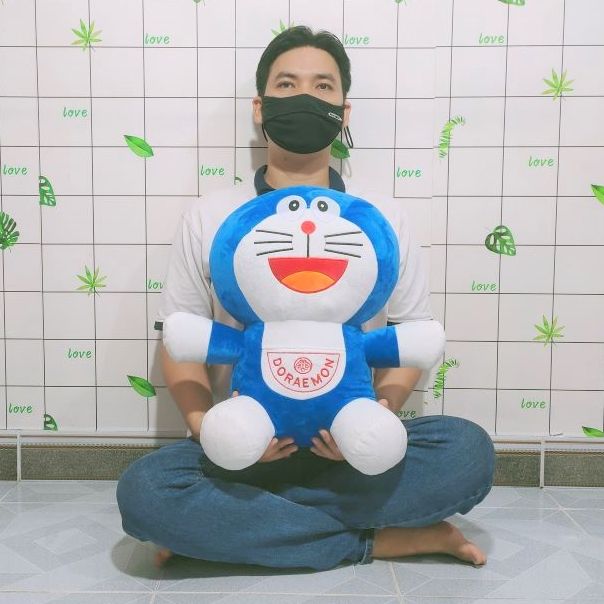 GẤU BÔNG DOREMON THÚ BÔNG HOẠT HÌNH MÈO MÁY DORAEMON NHIỀU MÀU SIZE LỚN