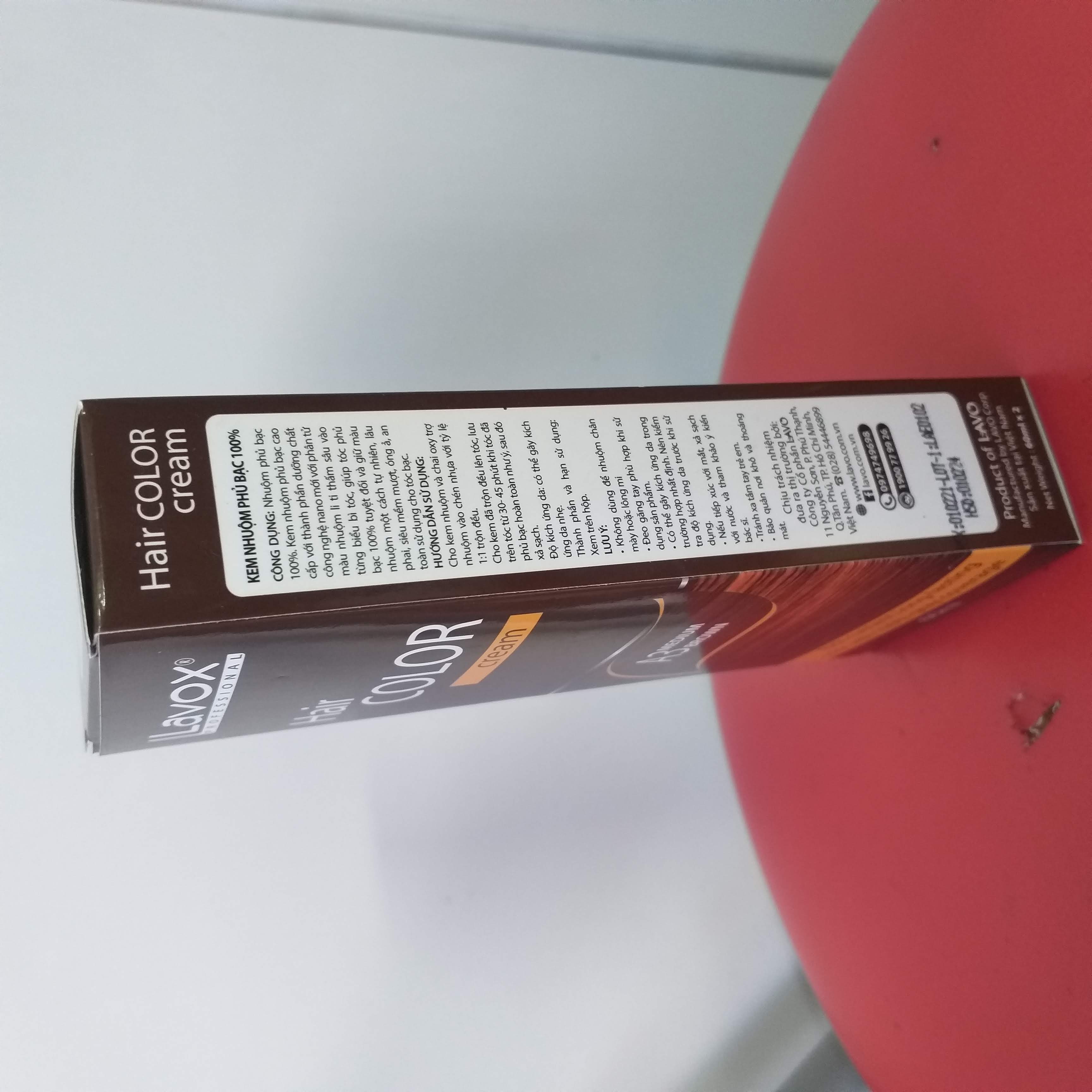Kem nhuộm phủ bạc Lavox