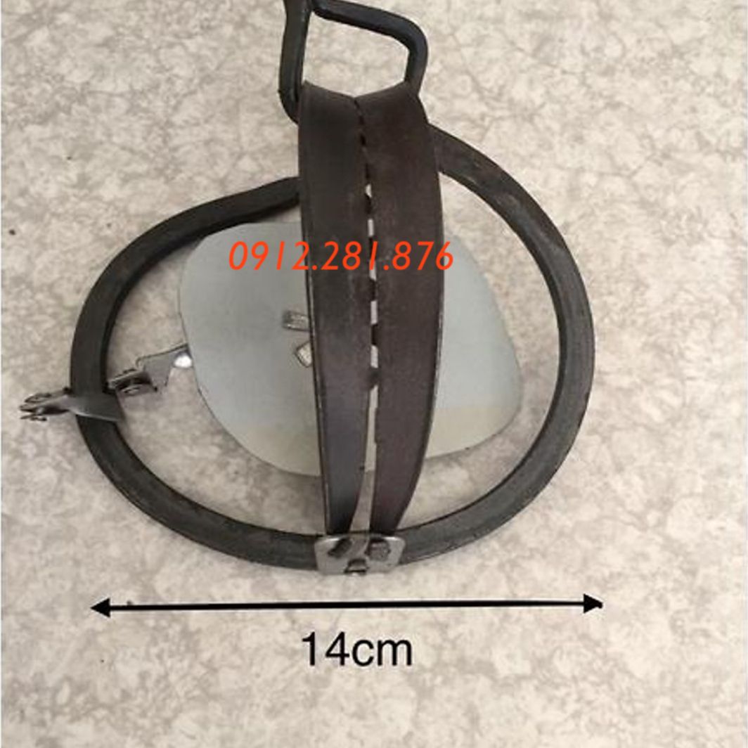 CẠM BẪY THÚ CHỒN 14CM TẶNG DÂY PHANH + BÀN ĐẠP