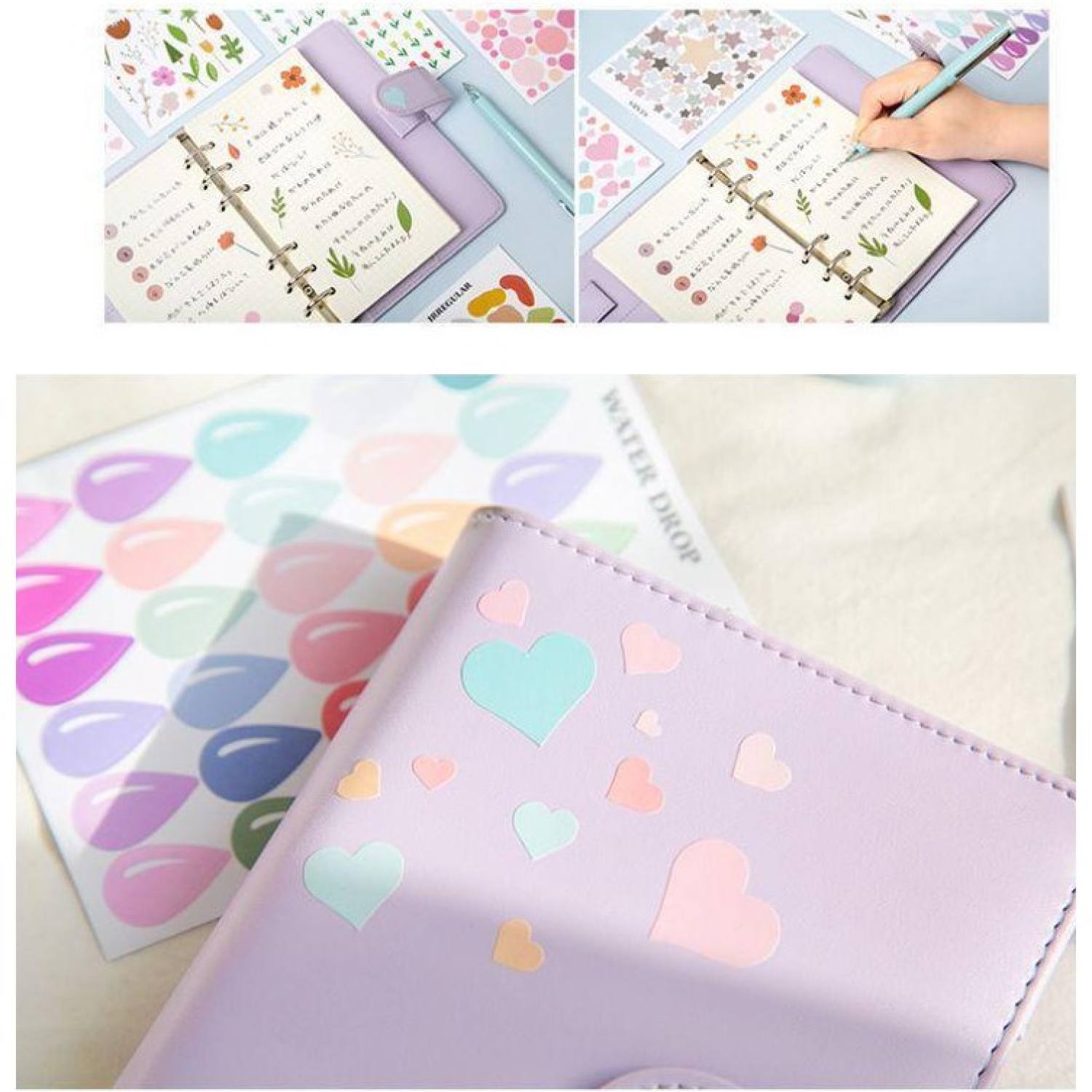 Sticker dán sổ sticker dán họa tiết dễ thương