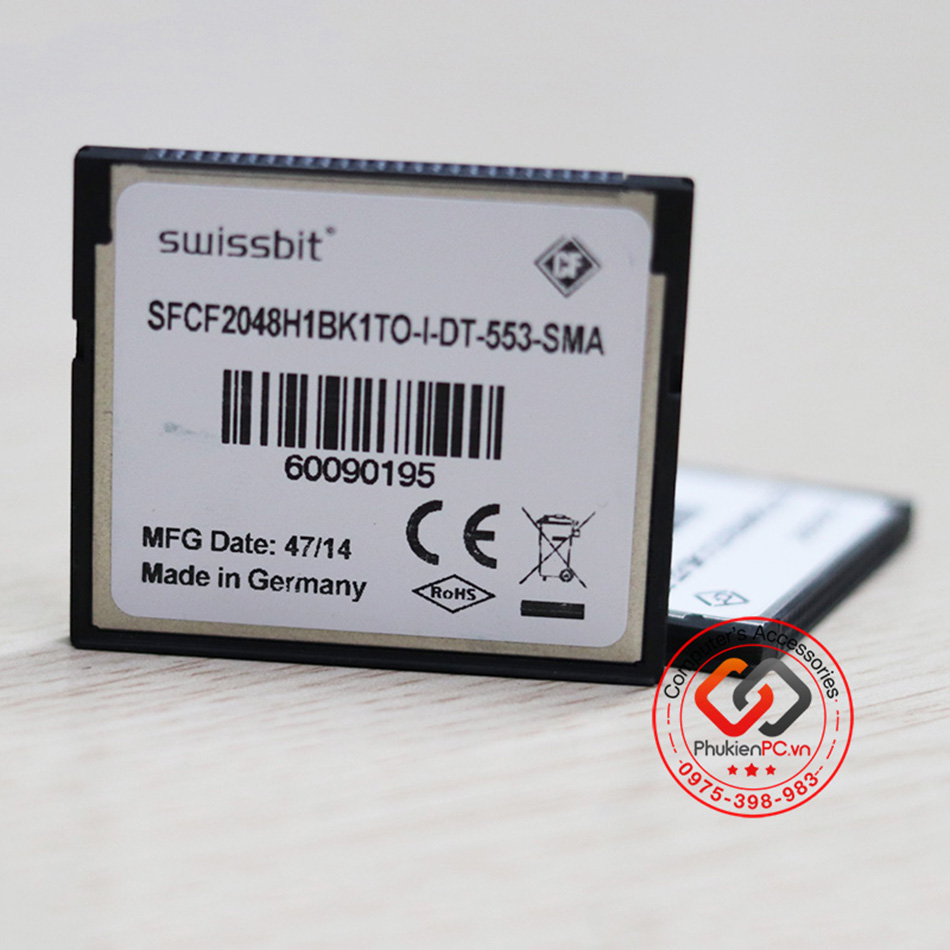 2GB Swissbit Industrial CF memory card (made in Germany) Compact Flash card for industrial CNC machine, camera