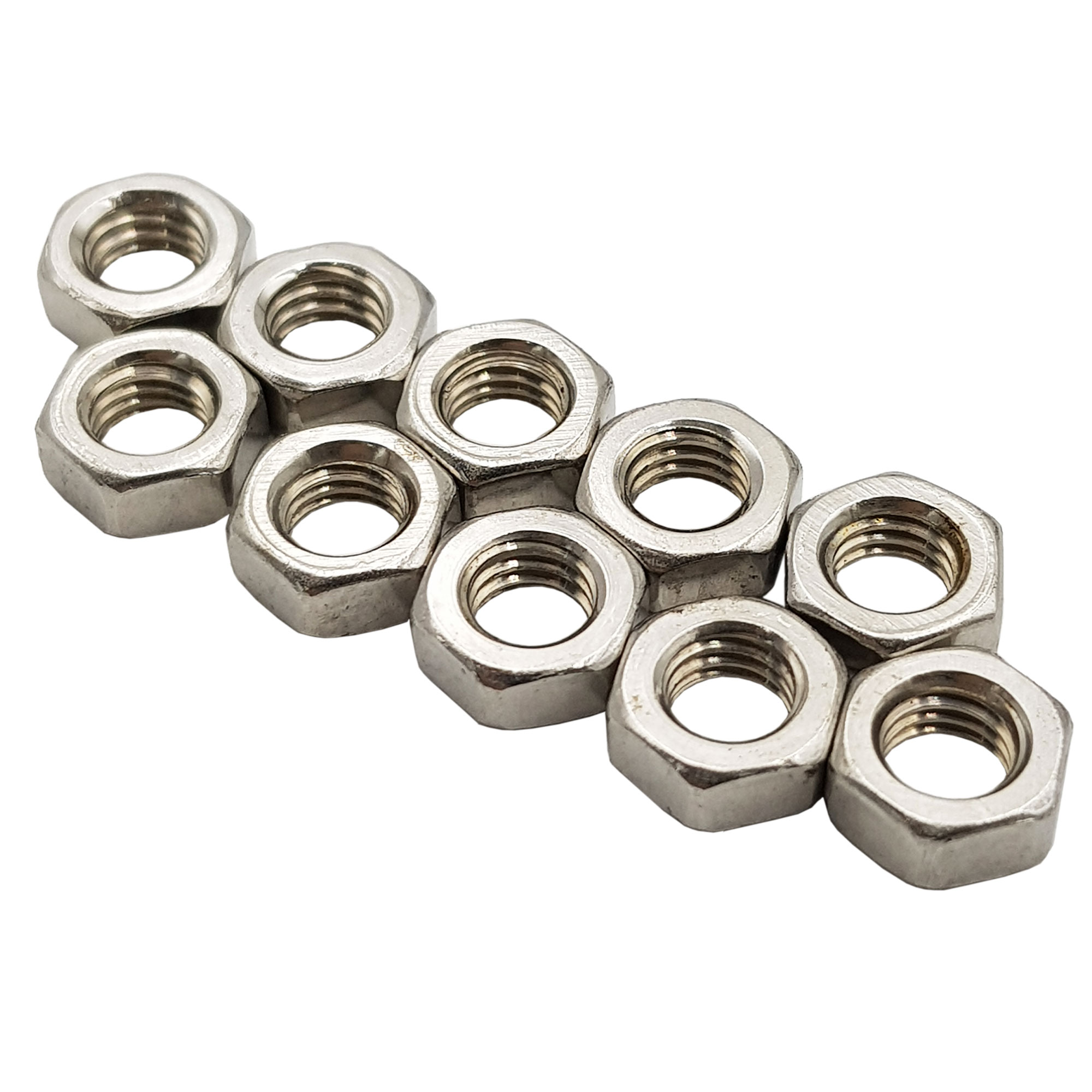 Đai ốc M3 | M4 | M5 inox 201 (10 con)