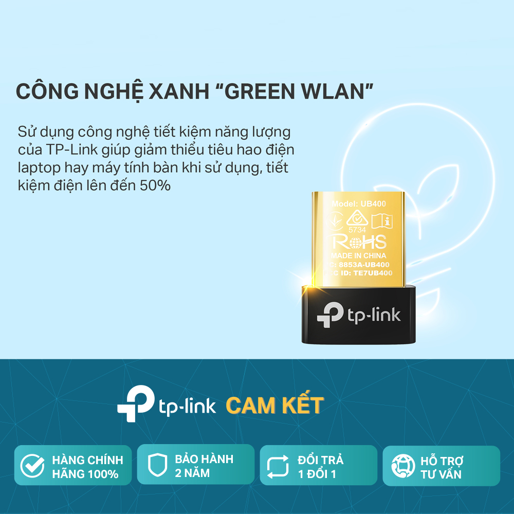 Bộ Chuyển Đổi Bluetooth TP-Link UB400 USB Nano Bluetooth 4.0 - Hãng phân phối chính thức