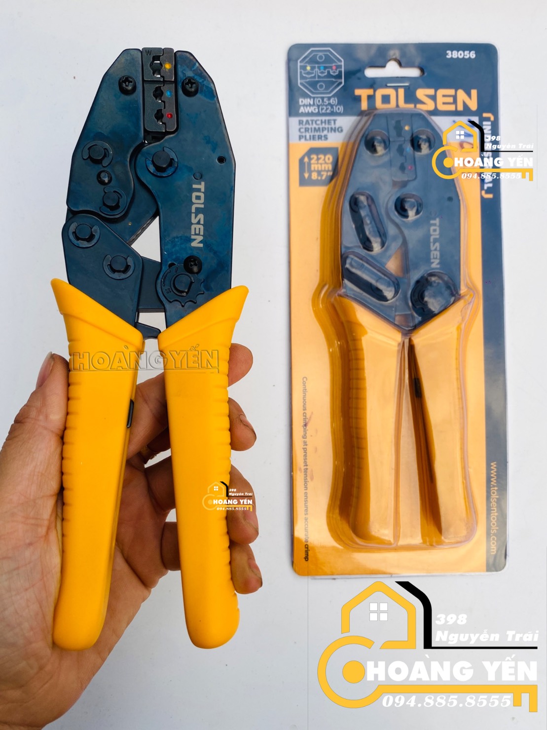 Kềm bấm cos, Kìm bấm cos tolsen 38056 (0.5 – 6mm²)