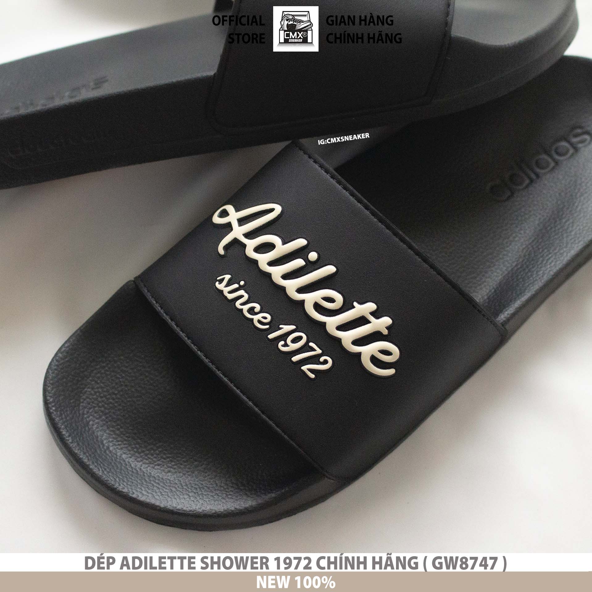 😘 [ HÀNG CHÍNH HÃNG CÓ SẴN ] Dép 𝘼𝒅𝙞𝒅𝙖𝒔 Adilette SHOWER 1972  ( GW8747 ) - REAL AUTHENTIC 100%
