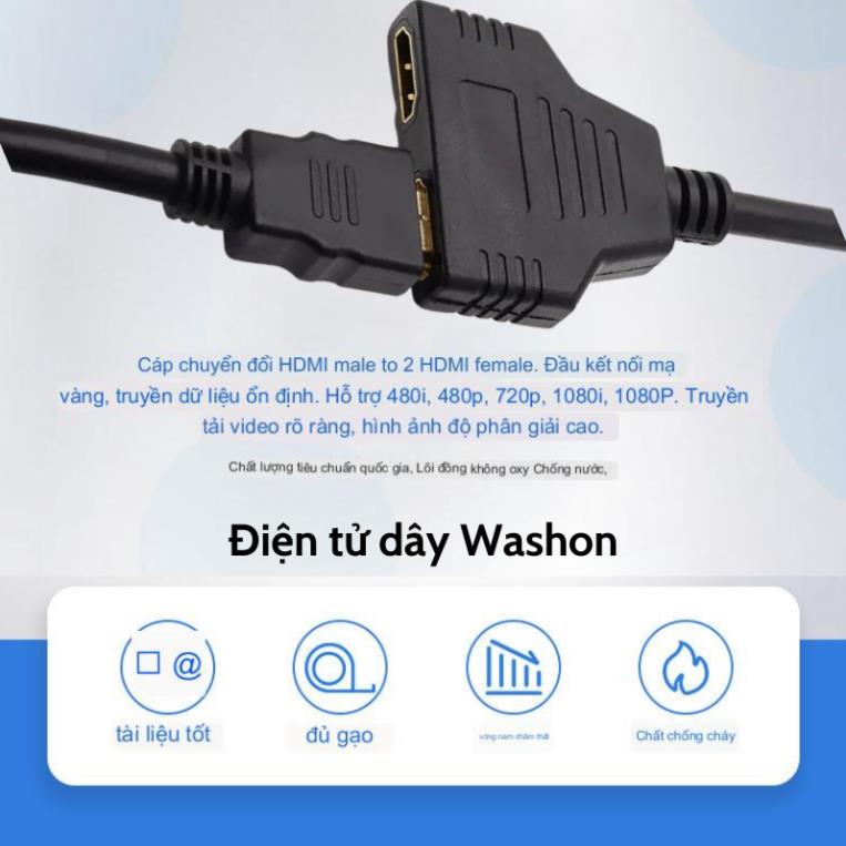 Dây Cáp Chia Cổng HDMI 1 ra 2 Chất Lượng Cao