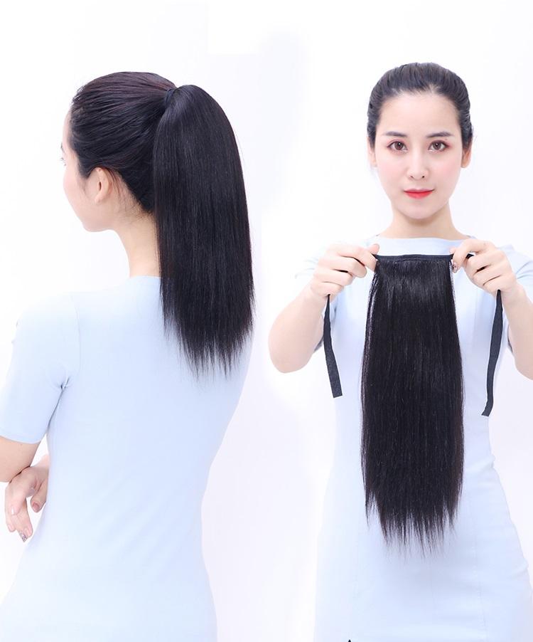 Tóc giả cột thẳng 40cm D13S 💖FREESHIP💖 buộc tóc giả nữ thẳng, tóc giả nữ thời trang, tóc giả nữ Sỉ 35k