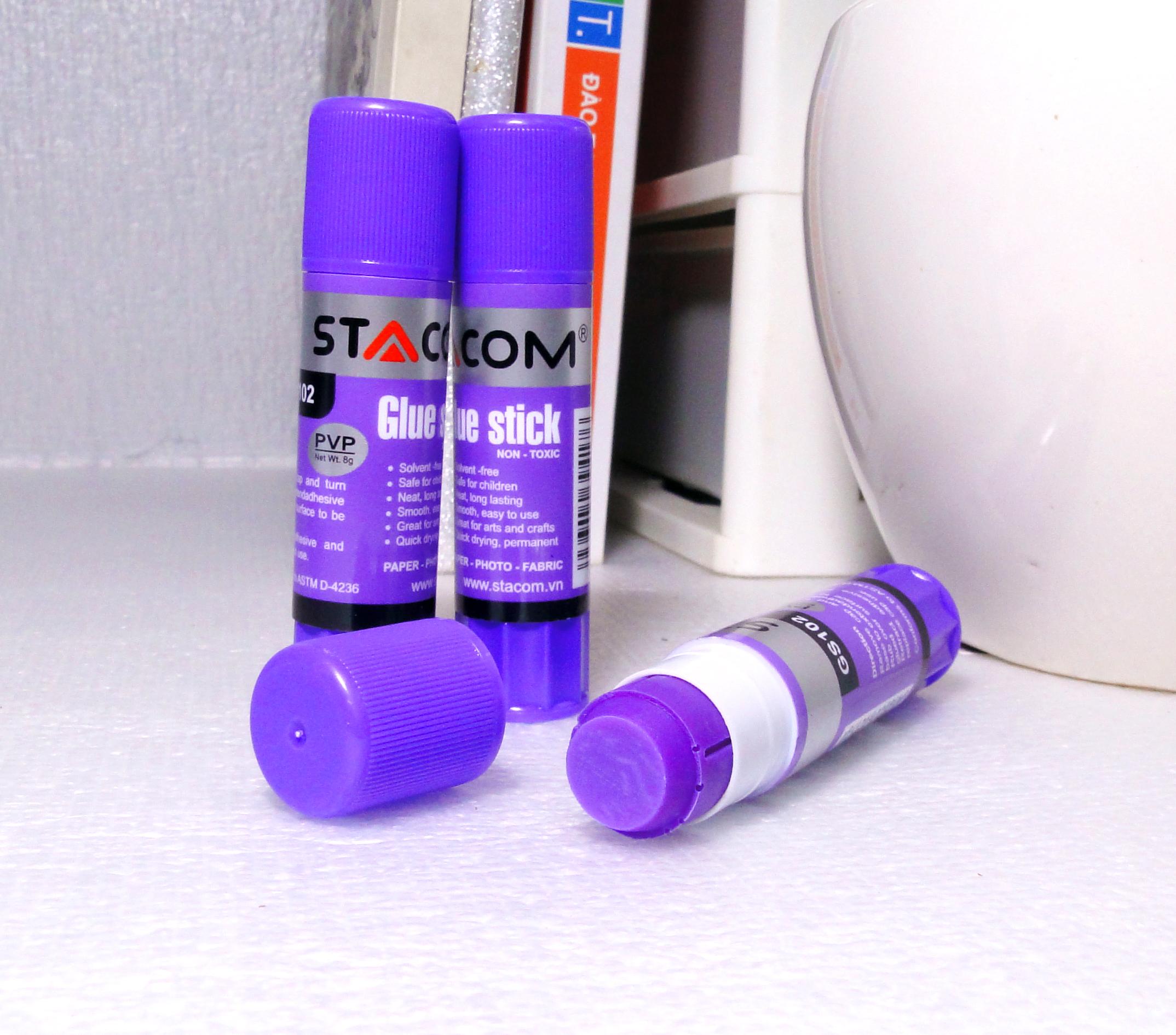 Hồ dán khô PVP màu tím 8grm STACOM GS102