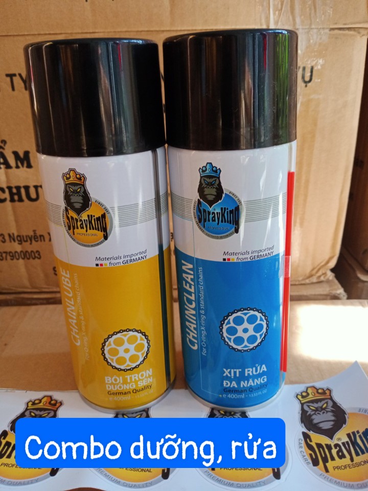 Combo dưỡng sên+rủa sên Sprayking.