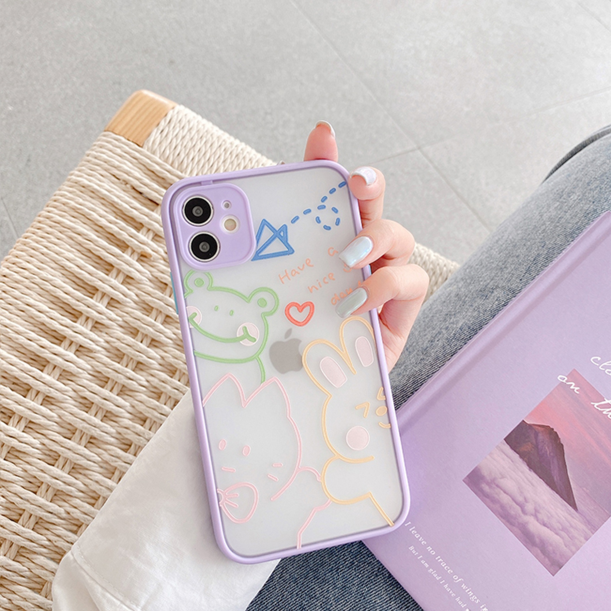 Ốp Lưng Nhám Chống Sock Va Đập Bảo Vệ Camera Have Nice Day
