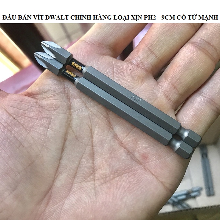 Mũi vít dewalt tem đen chính hãng ph2-90mm