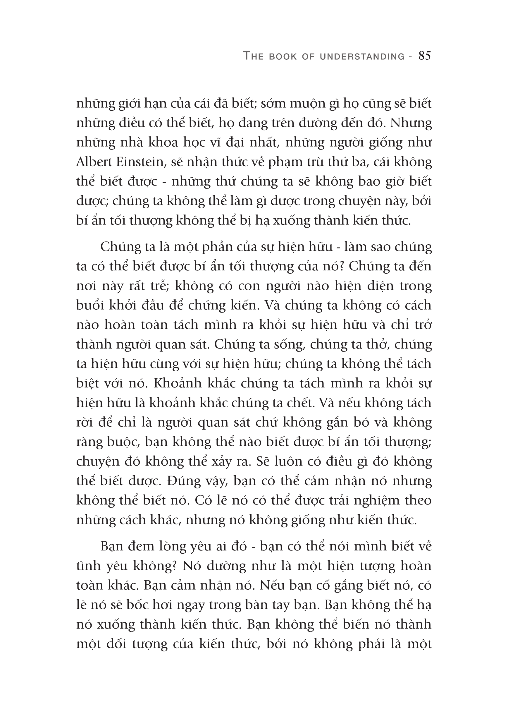 Osho: Hiểu - Đường Đến Tự Do