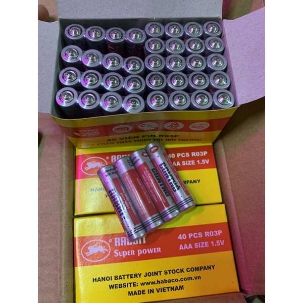 (HÀNG CTY CHÍNH HÃNG) 4 Viên Pin Tiểu Con Thỏ AAA 1,5V Chính Hãng