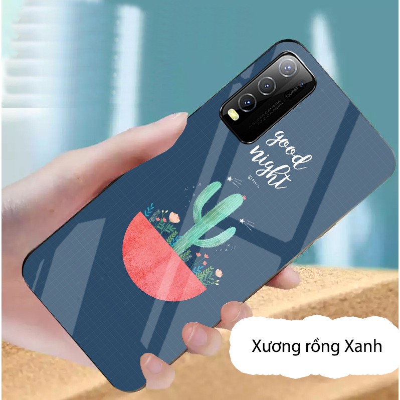 Ốp vivo v19, y20, y20s, y12s mặt kính gương bóng
