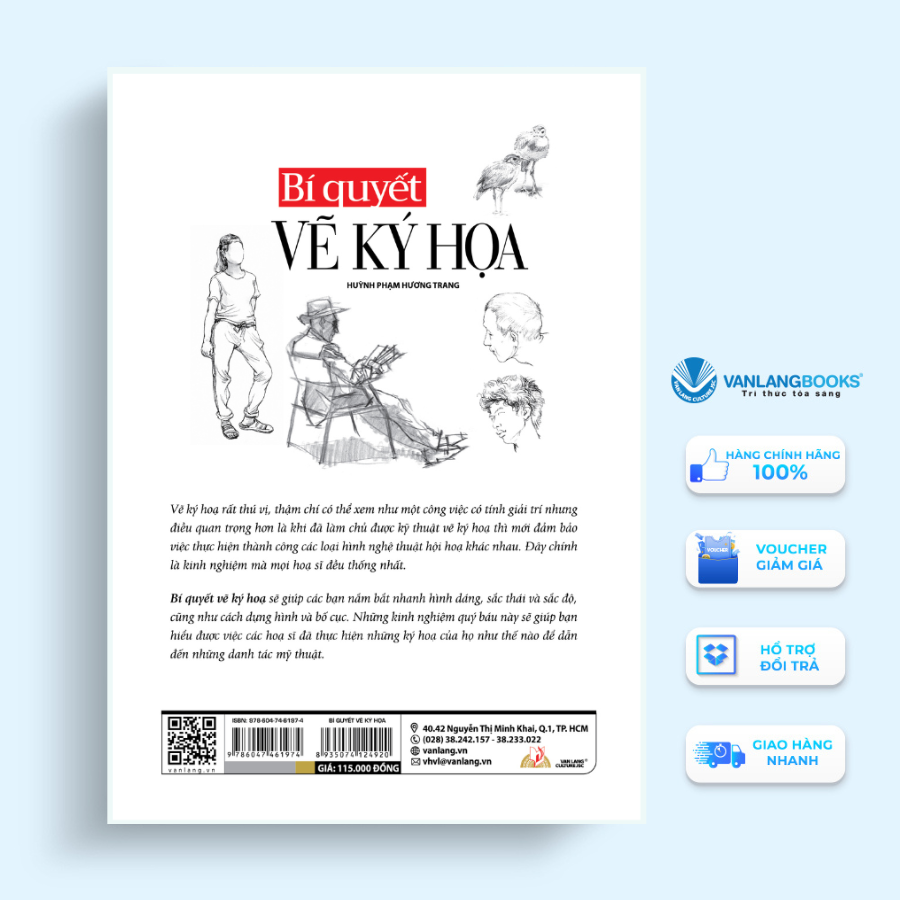Sách - Bí Quyết Vẽ Ký Họa (Tái Bản)-Vanlangbooks