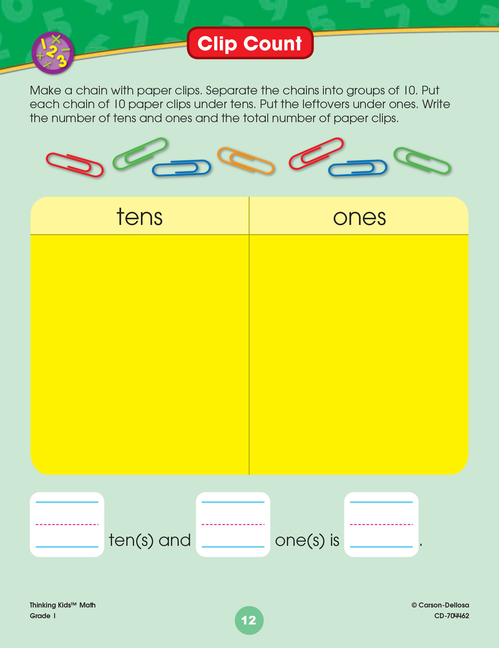 Thinking kids math. Grade 1 ( sách màu )