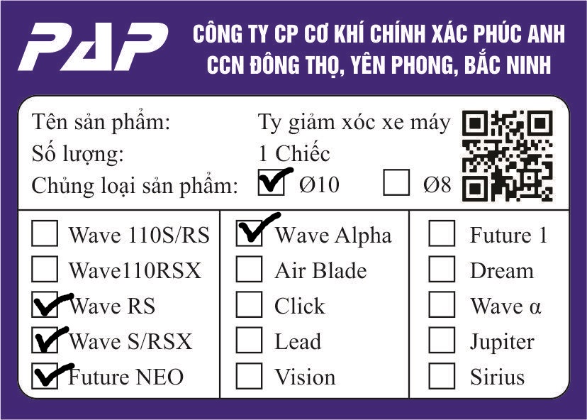 1 đôi Ty phuộc giảm xóc sau xe máy Wave RS