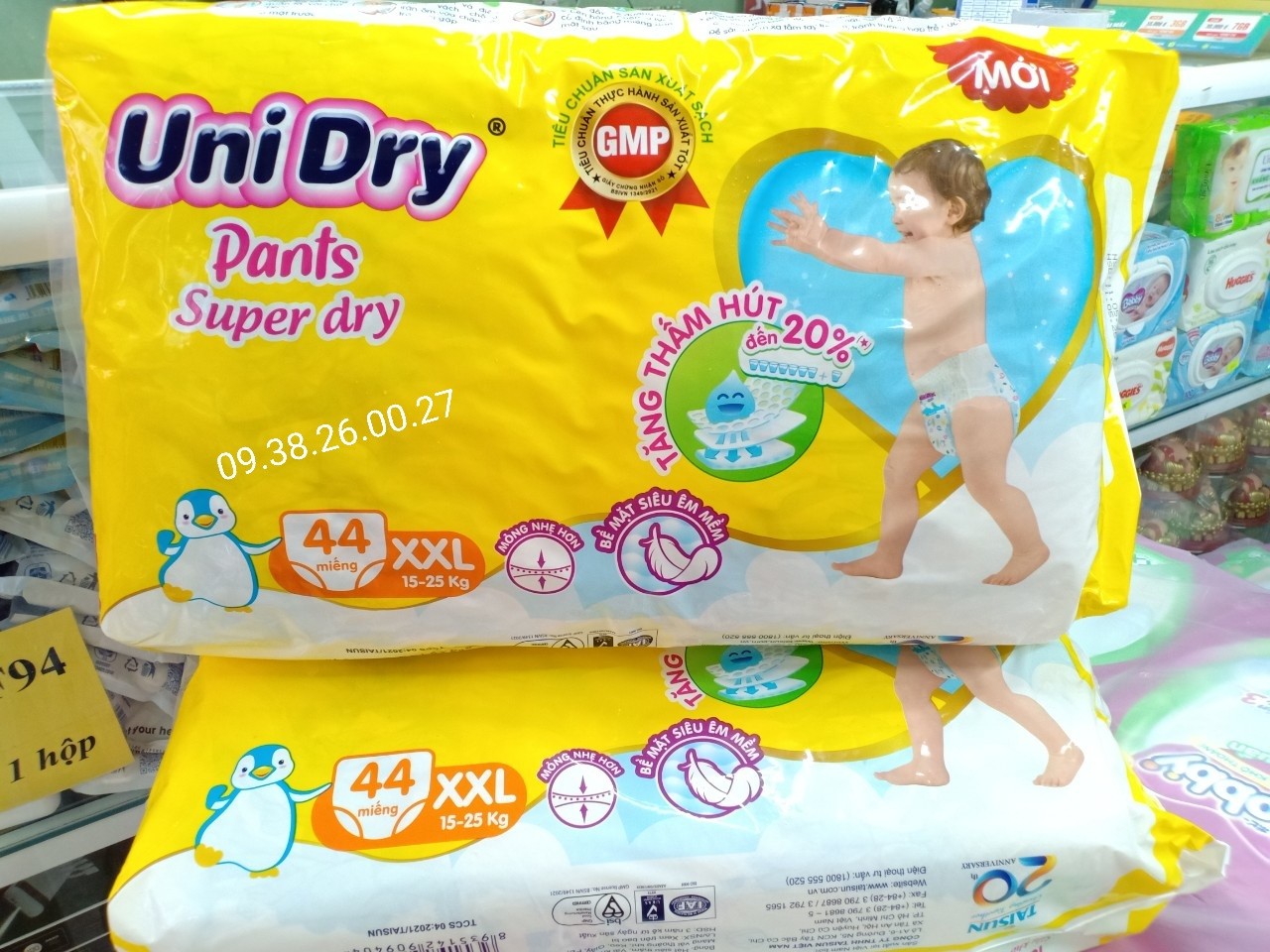 Tã Quần UniDry L54/XL48/XXL44