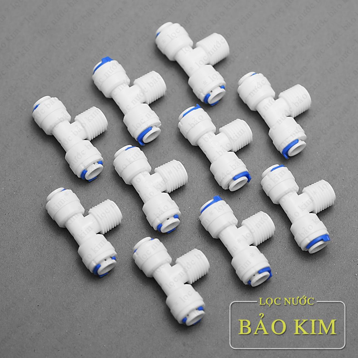 [HCM]Combo 10 tê cân nối nhanh ren 13 ra 02 dây 6mm