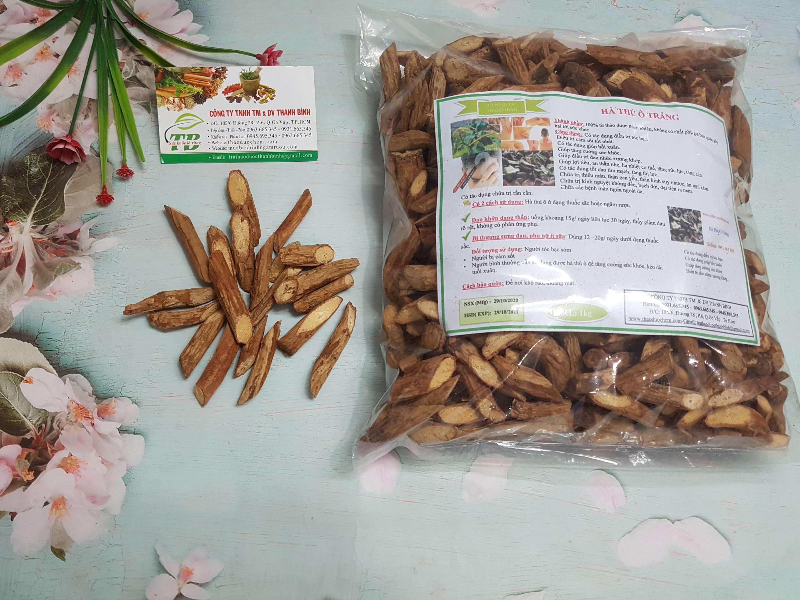 Hà Thủ Ô Trắng 100G - Hàng Loại 1