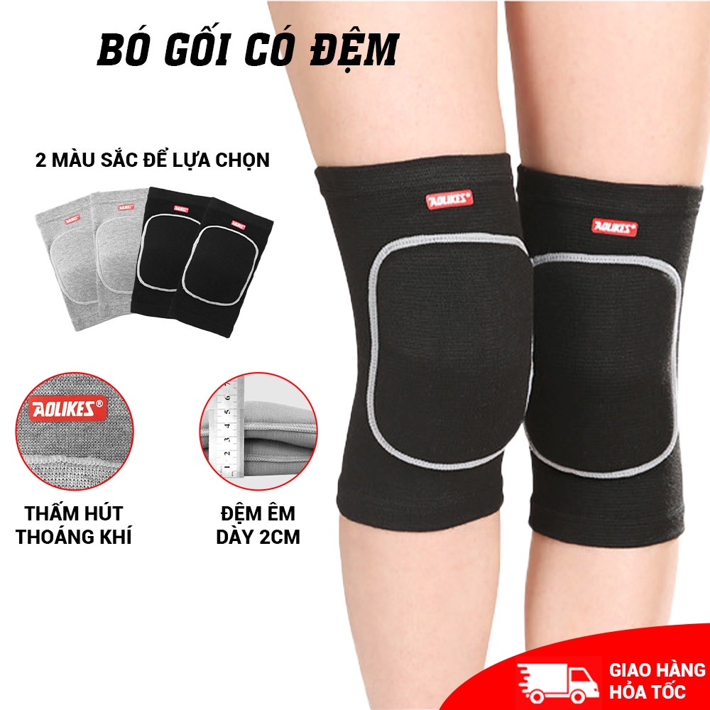 Bảo Vệ Đầu Gối, Băng GốiTập Gym Yoga Có Đệm Mút Aolikes 0210