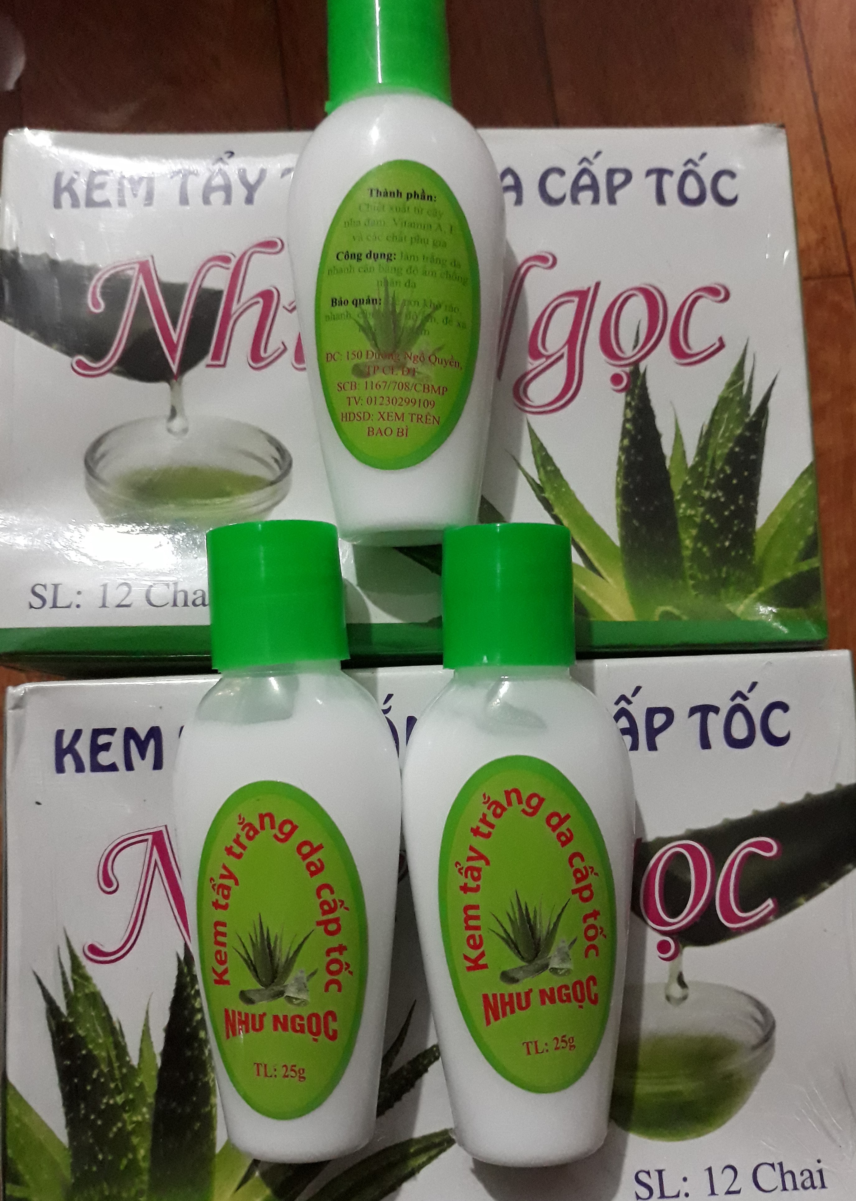 combo 3 hộp kem trắng da như ngọc