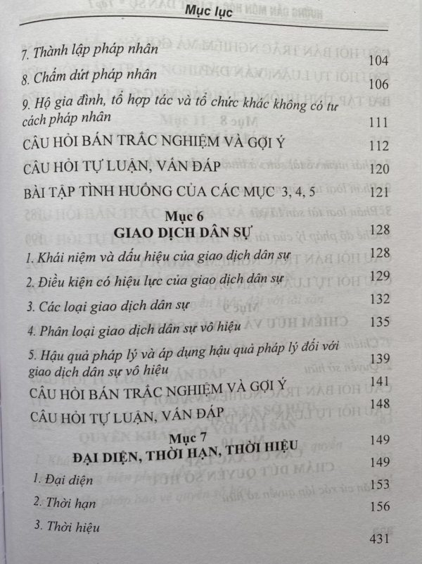 Hướng Dẫn Môn Học Luật Dân Sự Tập 1