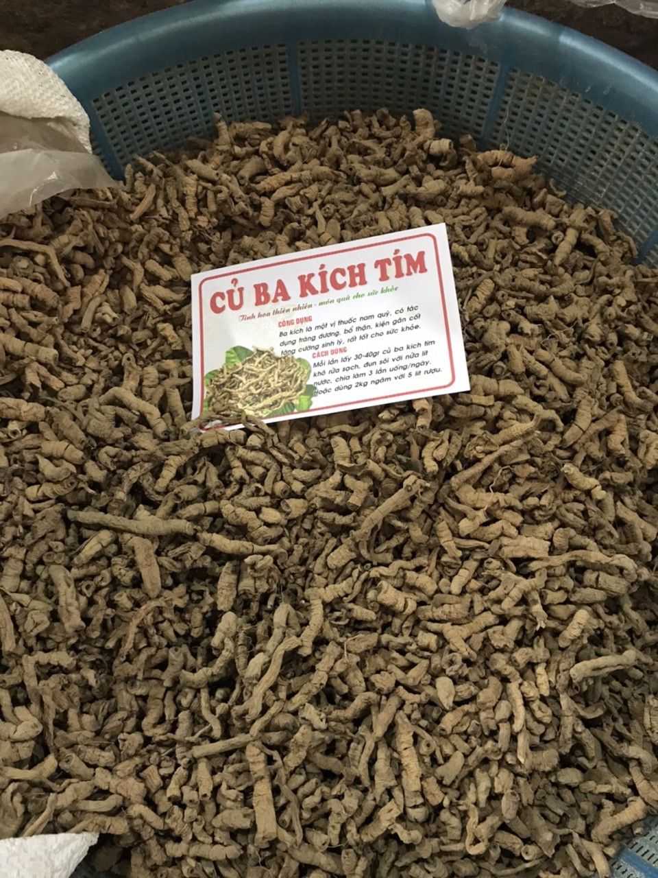 Ba Kích Tím Khô 500gr (Đã Rút Lõi)