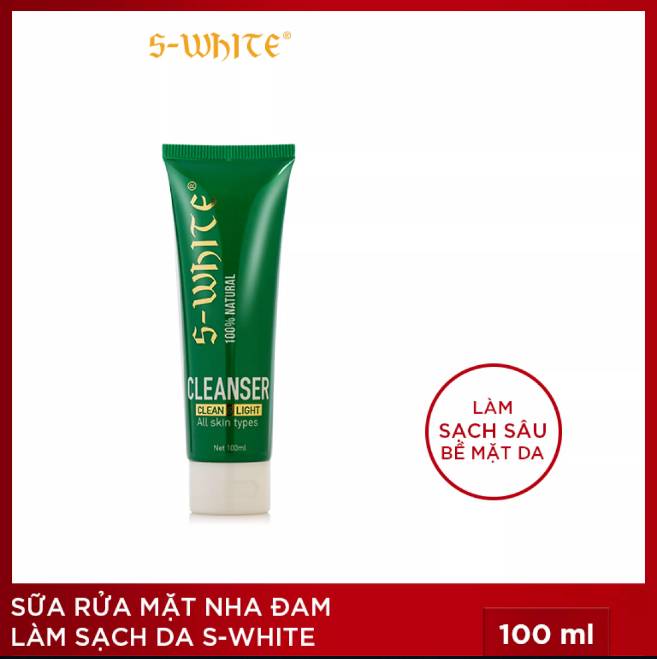 [HCM]Sữa Rửa Mặt Tinh Chất Nha Đam Swhite