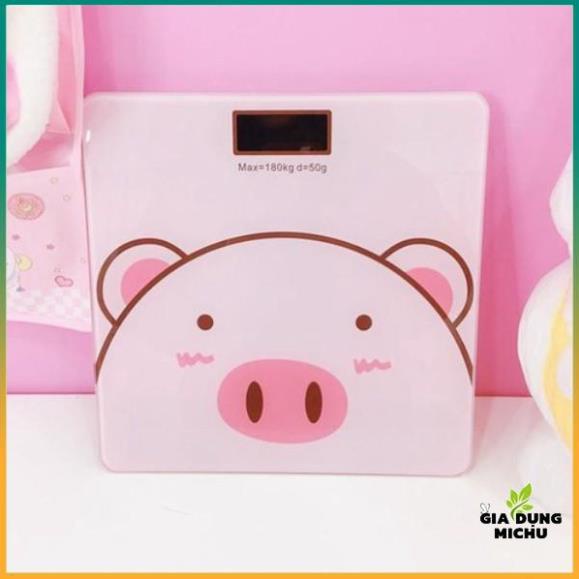 Cân Điện Tử,Cân Điện Tử Mini Kiểm Tra Sức Khỏe Chú Heo Xinh Dành Cho Gia Đình Tiện Lợi  Chính Xác - MICHU _MC1