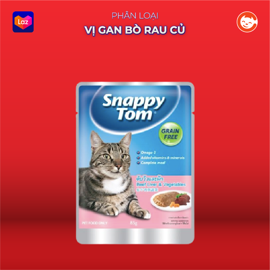 Pate Snappy Tom - Thức Ăn Cho Mèo - Gói 85g