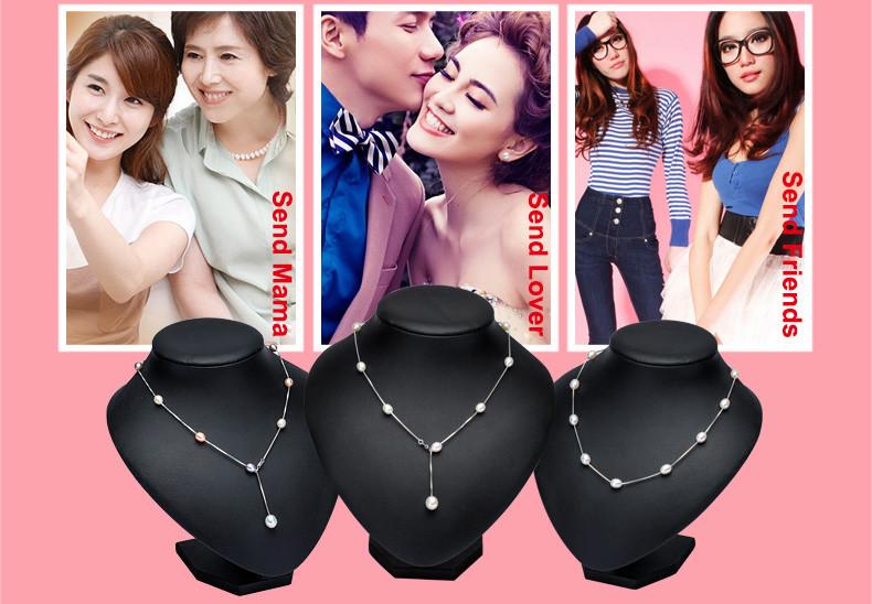 [HCM] Dây chuyền bạc , phối ngọc trai thật  style Hàn Quốc
