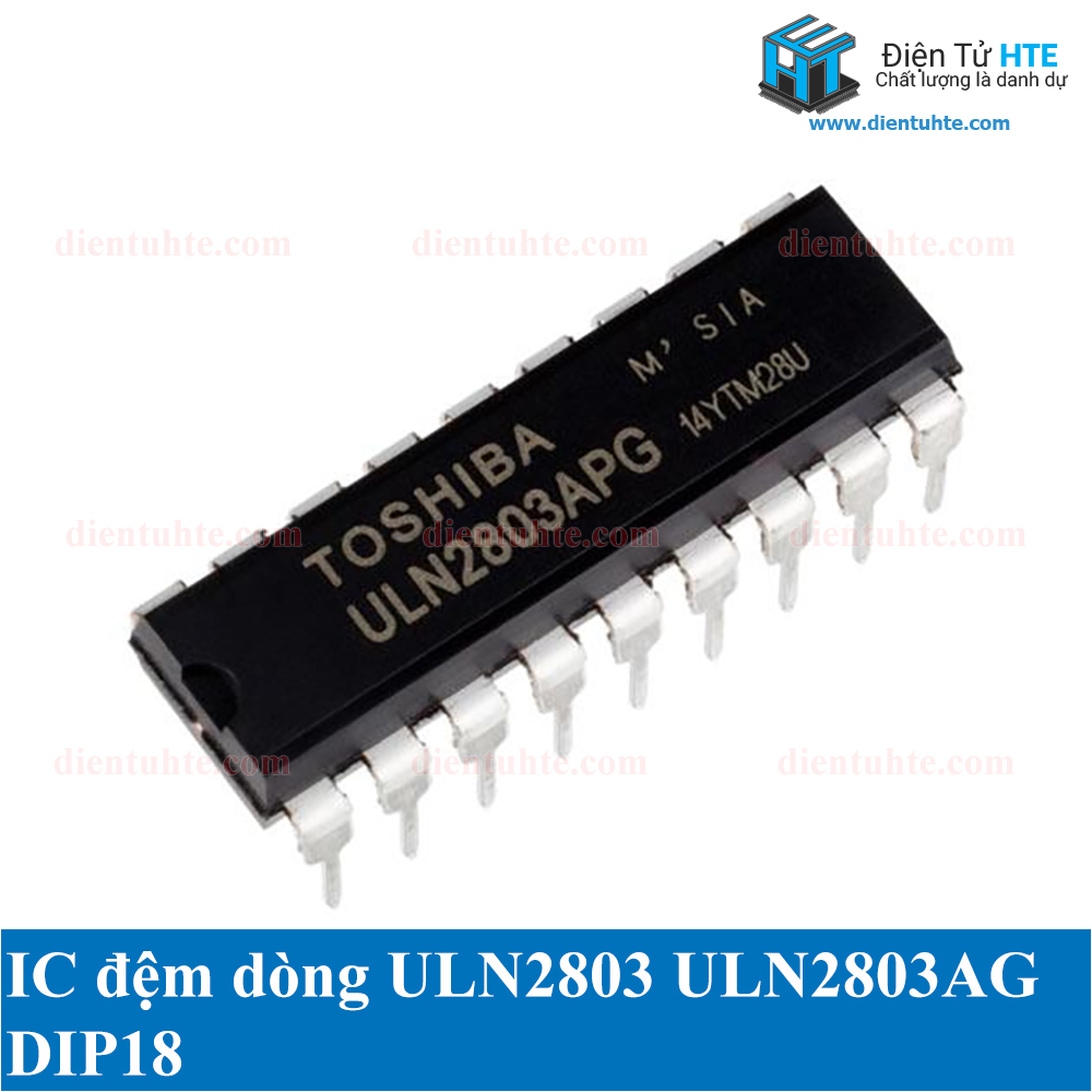 Bộ 5 IC đệm dòng ULN2803 ULN2803AG Chân cắm DIP18