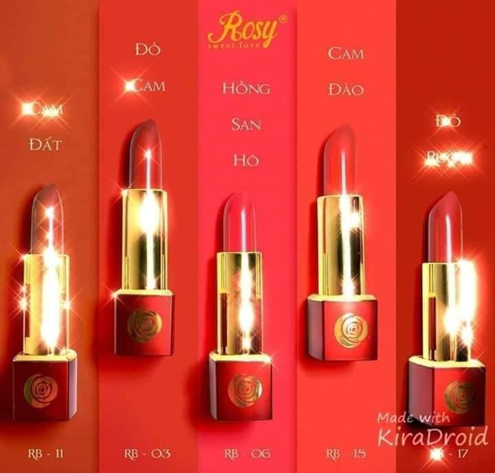 SON LÌ CAO CẤP ROSY  .TẶNG KÈM PHIẾU BẢO HÀNH.