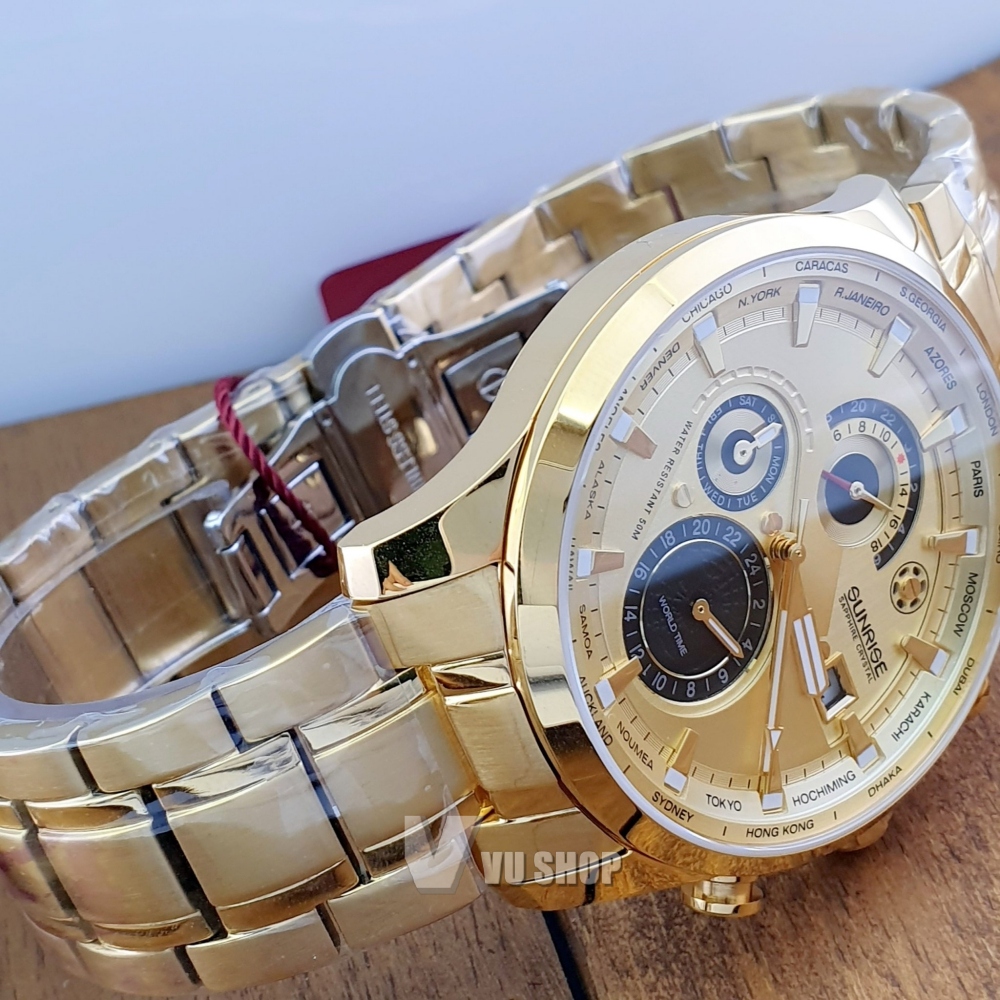 Sunrise Men's Watch 1135SA - World time