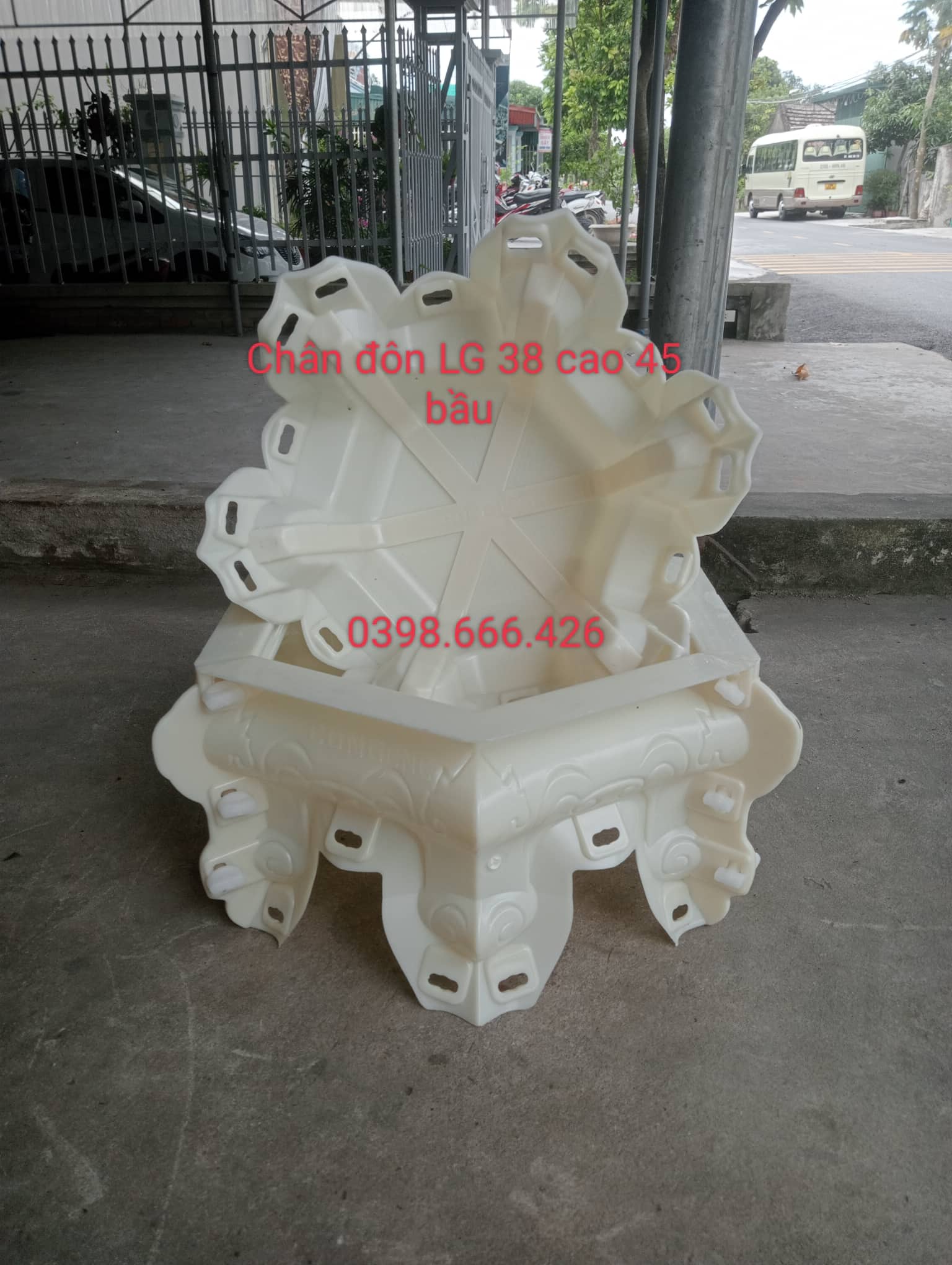 Khuôn đúc chân đôn kỷ lục giác 38 cao , lục giác 40 bầu , 45 bầu , lục giác ống 44 nhựa abs có lòng trong