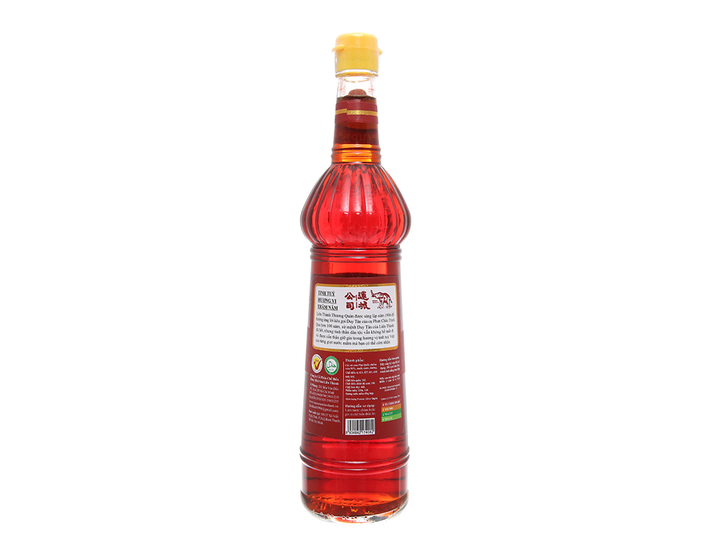 Nước mắm cao đạm Liên Thành nhãn vàng chai 600ml