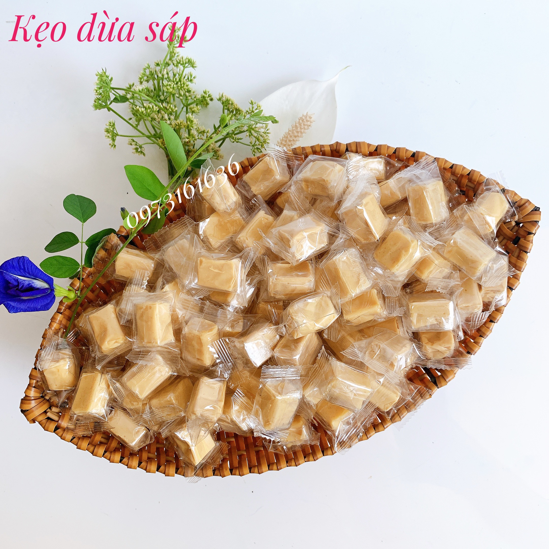 [500G] Kẹo dừa sáp truyền thống - đồ ăn vặt