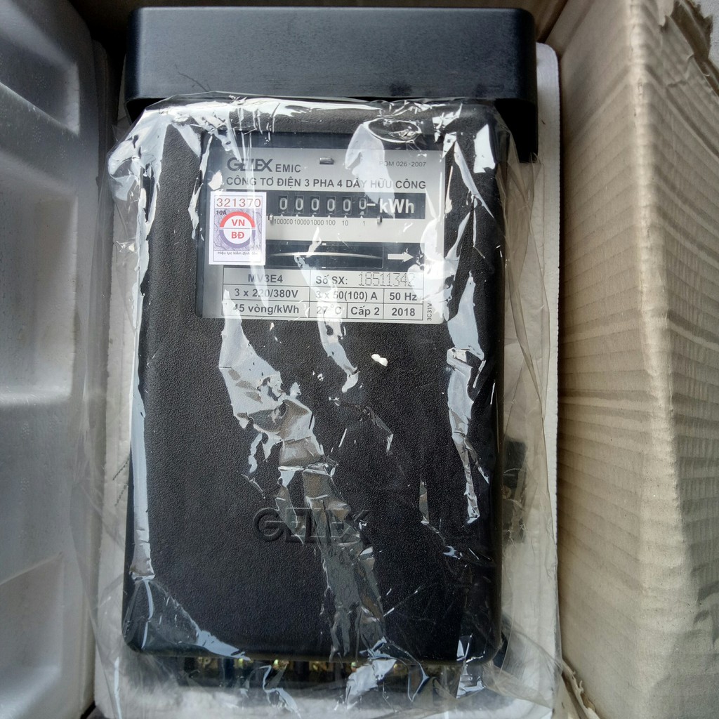 Công Tơ Điện 3 Pha 50(100)A 220/380V EMIC (Loại Bắt Trực Tiếp)