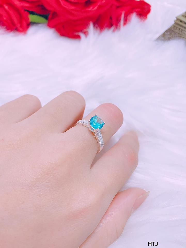 Nhẫn bạc ta đính đá