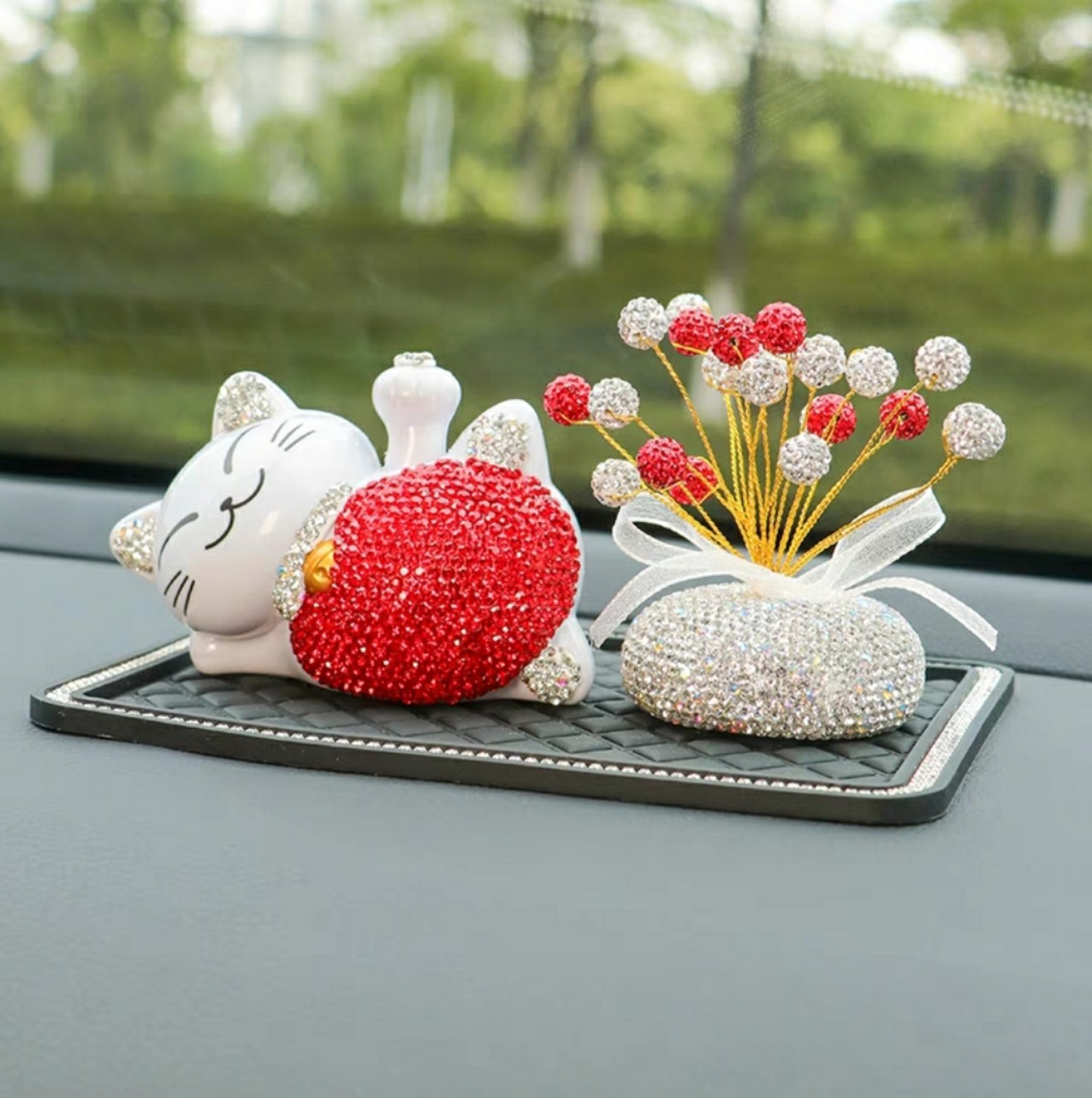 DECOR Mèo Thần Tài ĐẶT TAPLO ô tô