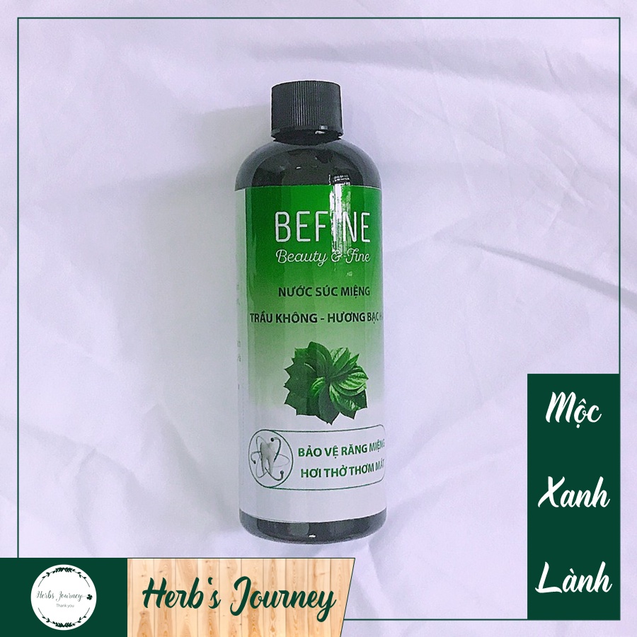 Nước súc miệng Trầu không - hương Bạc hà BEFINE 300 ml