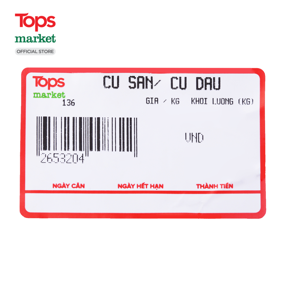 Củ Sắn/ Củ Đậu 1Kg - Siêu Thị Tops Market