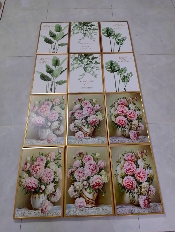 Tranh Canvas Treo Phòng Khách - Tranh Hoa Sen