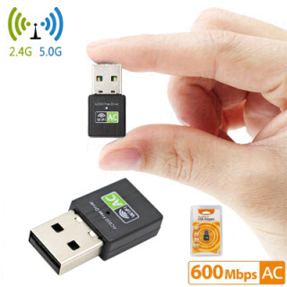 USB thu sóng wifi băng tần kép 2.4G 5G 802.11AC 600Mbps, repeater 5G, phiên bản cao cấp thumbnail